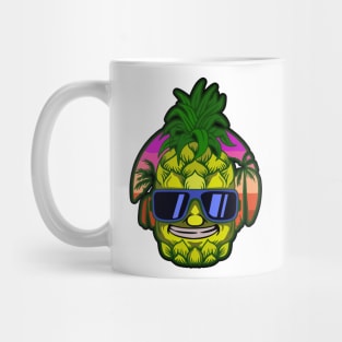 Pineapple Beach Vintage Design Mug